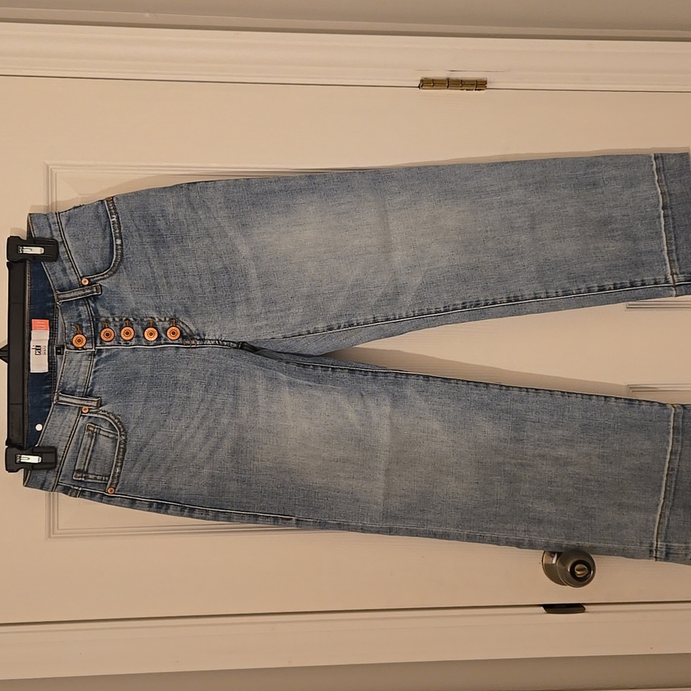 CAbi Palm Beach Crop Denim Jeans